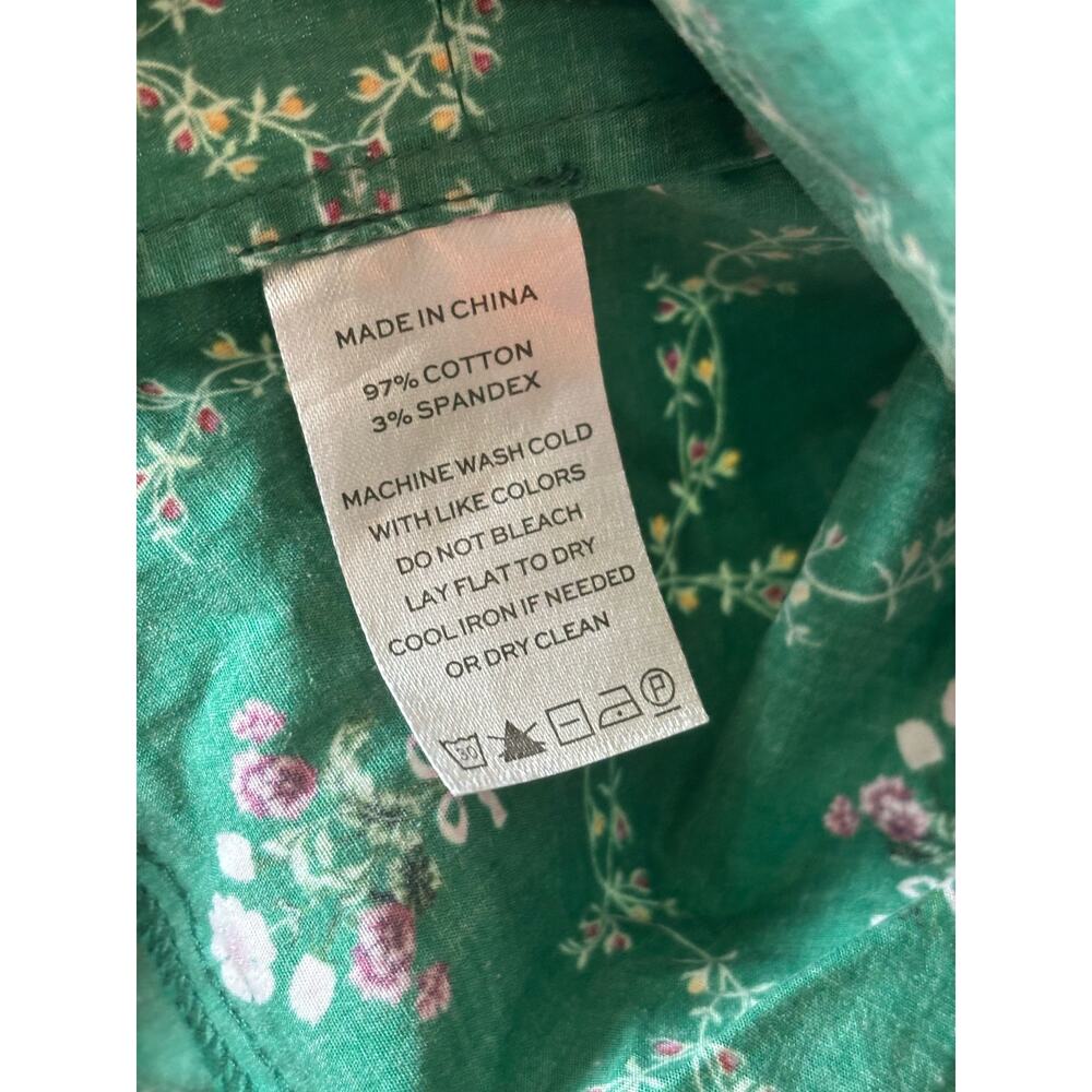 HILL HOUSE Home Nesli Emerald Trellis Dress Midi S - Picture 10 of 12